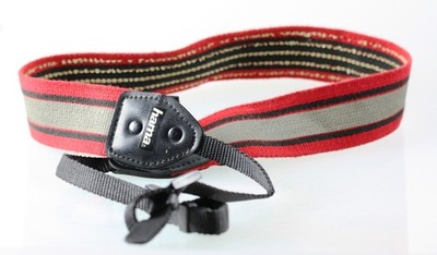 Original Hama Trageriemen Carrying strap Gurt rot grau Tragegurt