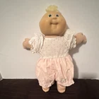 Cabbage Patch Kids 14in Soft Body Baby Doll Blonde Hair Green Eyes Pink Outfit