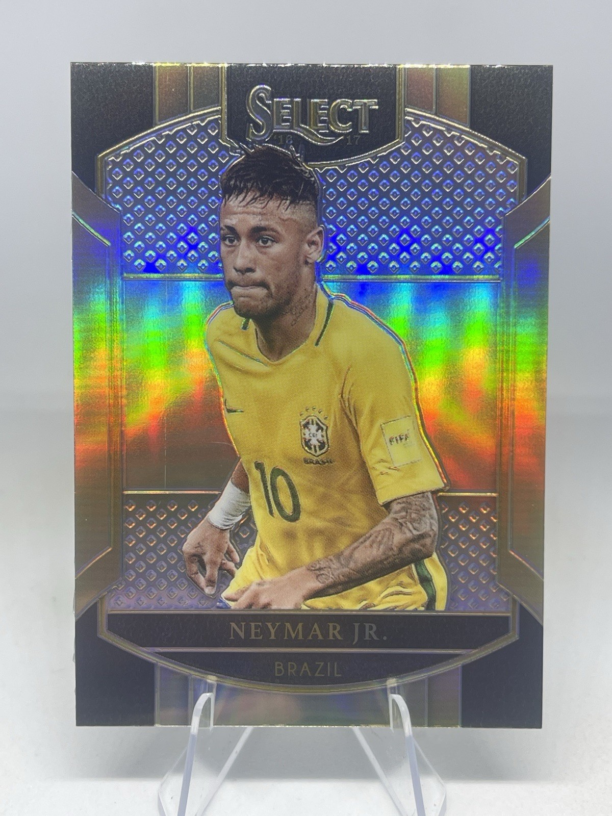 NEYMAR JR. 2016-17 Panini Select Terrace Silver Prizm #21 Brasil Brazil Soccer