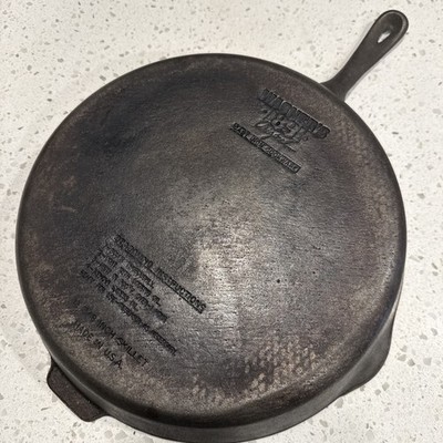Vintage Wagner's 1891 Original 13-3/8'' Cast Iron Skillet GUC Condition Lt Rust