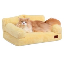 Fluffy Calming Sofa Bed for Medium  Small Dogs and Cats, Soft Plush Comfort