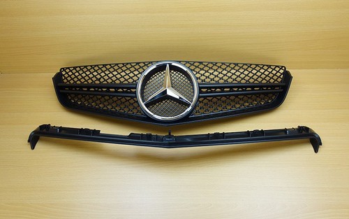 Rejilla delantera ABS niebla negra y cromada Star Fit BENZ W207 C207 clase E 2010-2013 - Imagen 4 de 6
