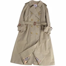 Burberry Vintage Burberrys Coat Trench Back Check Outerwear Women's Used MOLO-0