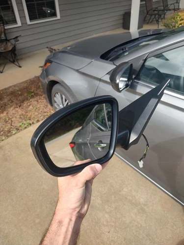 0EM Nissan 2024-2019 Driver Power Mirror Flat Black