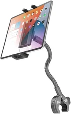 Metal Gooseneck Tablet Mount with 9.45in Aluminum Arm Universal Holder