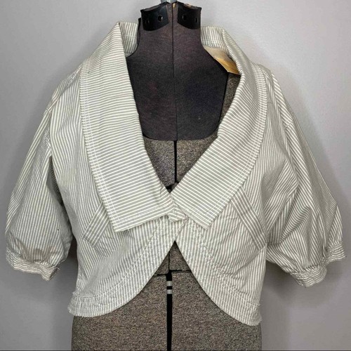 Single Button Striped Bolero Jacket | eBay
