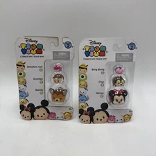 (2) Disney Tsum Tsum 3-Pack Bing Bong Chip Minnie Cheshire Grumpy Bambi Series 2