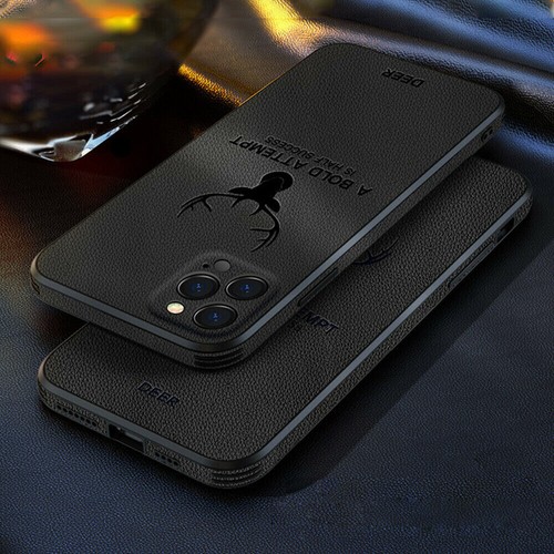 For iPhone 14 Pro Max 14 Plus 14 Pro 14 Case deer Leather Silicone Back Cover - Picture 6 of 24