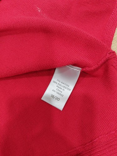 NEU $ 60/AVENUE/DAMEN/PULLOVER/TUNIKA/STRICK/PLUS 18/20 ASYMMETRISCHER SAUM/ROT/ - Bild 7 von 11