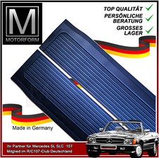 Mercedes SL SLC W107 Einstiegsleisten Schweller Gummis Einstiegsgummis BLAU neu