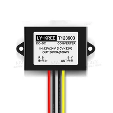 NEW Voltage Booster Power DC Converter Regulator 12V/24V Step up to 36V 3A 108W