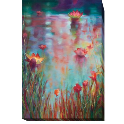 Garden Reeds by Donna Young Gallery-Wrapped Canvas Giclee Art (18 in x 12 in)