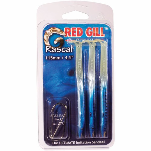 Red Gill Rascall Sandeels 115mm Pack of 3 - Picture 4 of 13