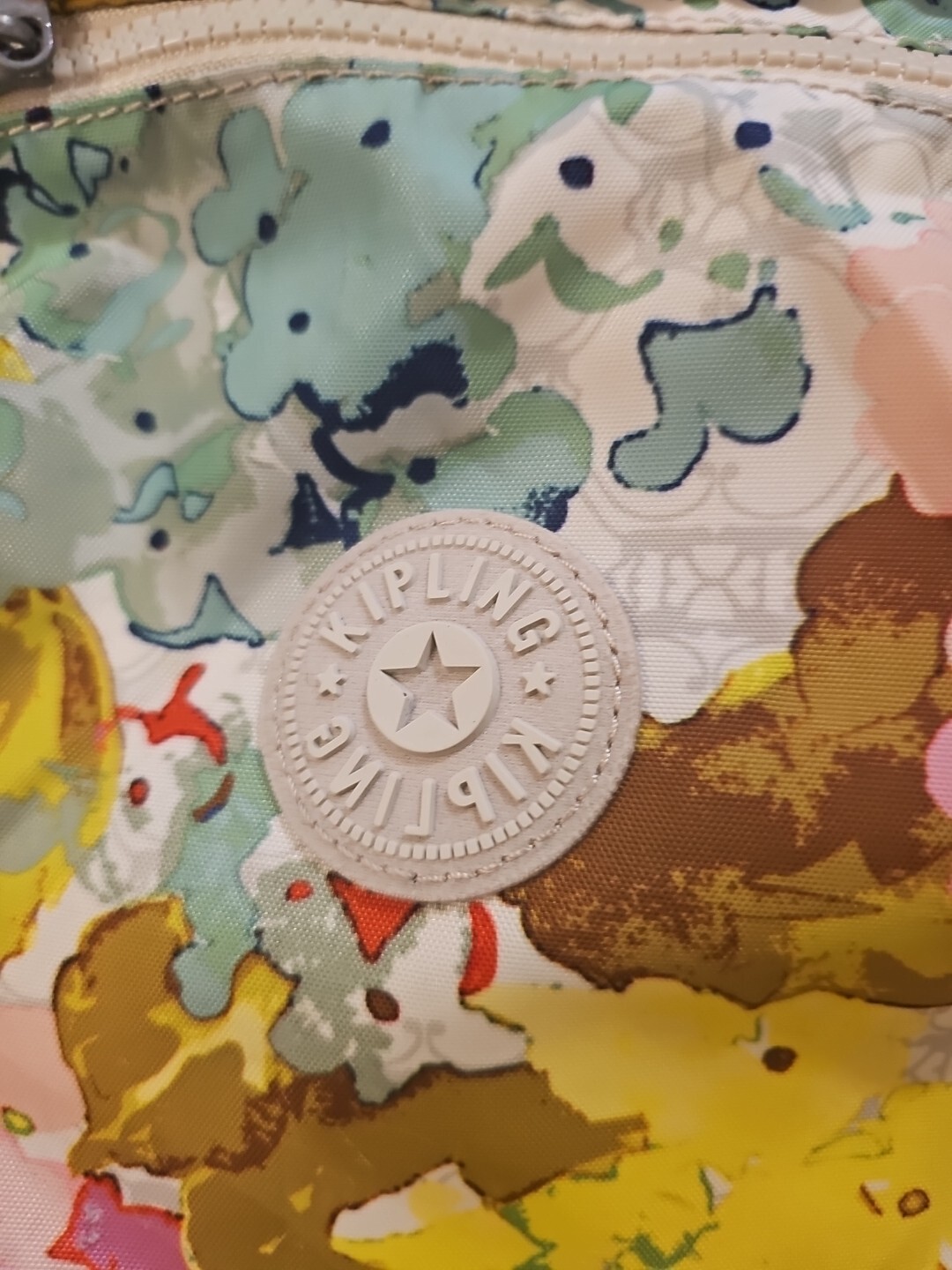 Kipling Printed Foldable Backpack Floral Flowers … - image 2