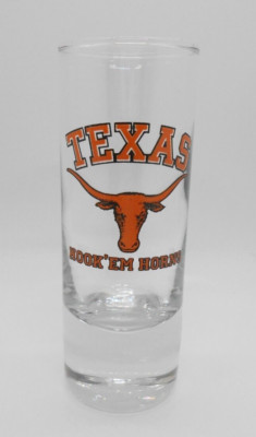 Texas Longhorns Hook Em Horns Souvenir Shooter Logo Shotglass