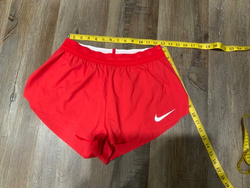 Nike Pro Elite 2" Made In USA Racing Running Pantaloncini Rosso AO8147-657 Uomo Medium - Foto 7 di 9