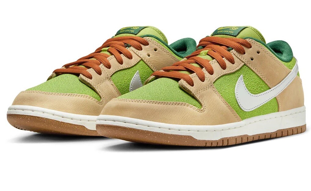 Nike Dunk SB Low Pro 'Escargot' Mens US Size 11 Green/Beige FQ7585 Nike Dunk SB Low Pro 'Escargot' Mens US Size 11 Green/Beige FQ7585