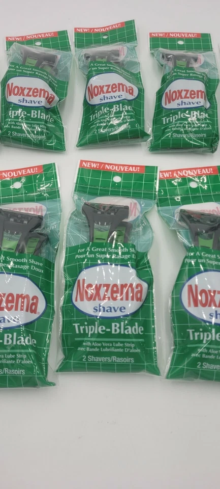 Maquinillas de afeitar desechables Noxzema triple hoja 20 maquinillas de afeitar/10 paquetes de 2 cada una sellada Foto 3 de 4