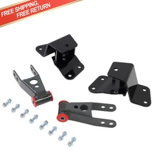 4" Lowering Parts Drop Shackles & Hangers For 1988-1998 Chevy GMC C1500