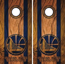 Golden State Warriors Cornhole Wrap Game Skin Decal Wood Design