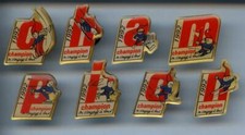 8 RARE PINS PIN'S .. OLYMPIQUE OLYMPIC ALBERTVILLE 92 CHAMPION SKI PUZZLE 3D ~22