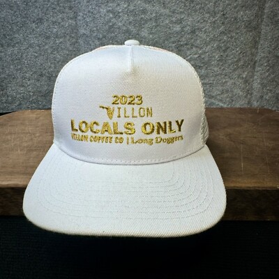 Hat Rare Villon Coffee Locals Only Trucker Hat Cap Men s White Promotional