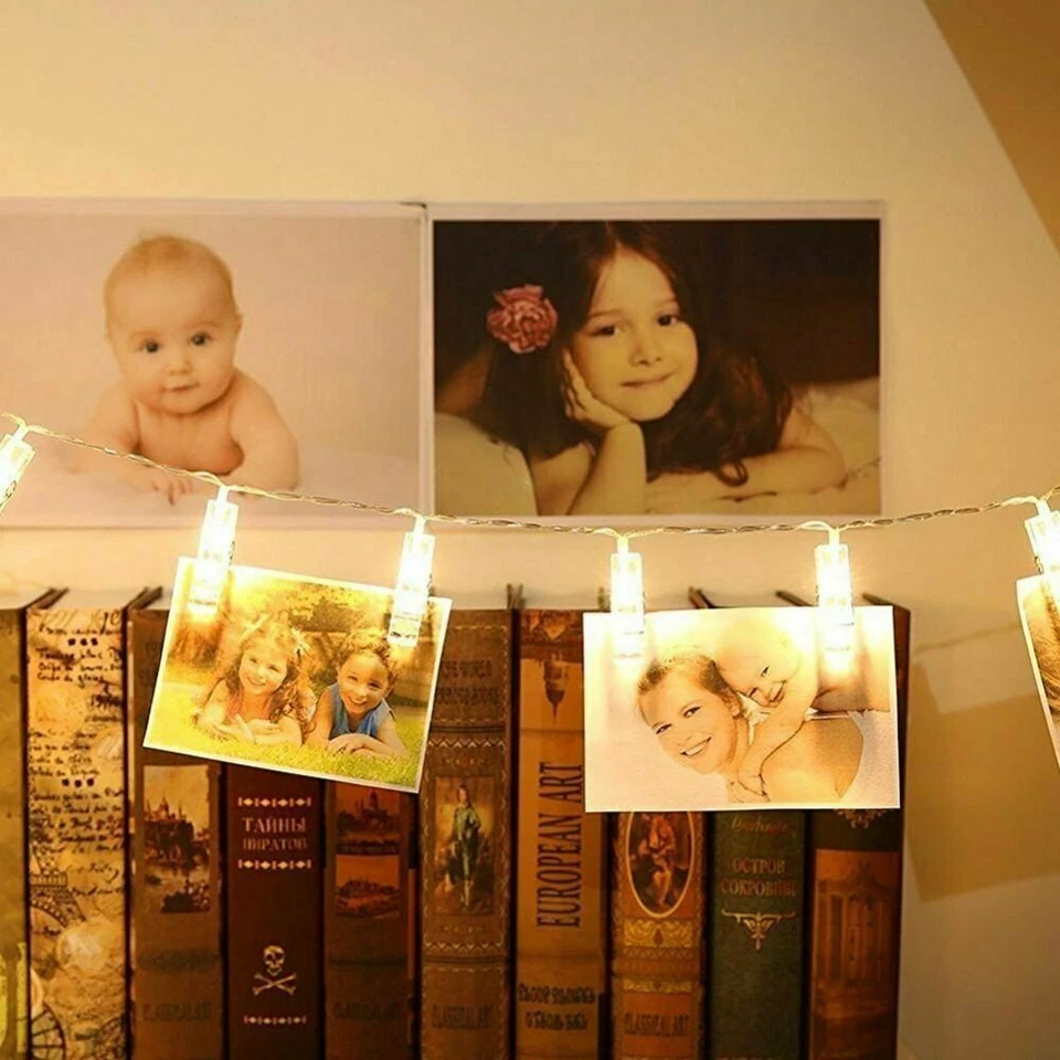 Battery Powered Photo Hanging Clip Fairy Lights 15 LED 2.5M - Image 2 of 4
