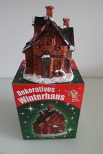 Beleuchtetes LED Weihnachtshaus Winterdorf Weihnachtsdorf Winterhaus Neu OVP
