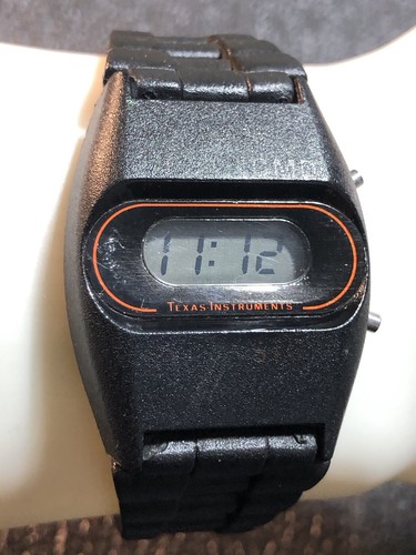 Vintage 1970's Texas Instruments Series 550 Digital LCD Wrist Watch Mens New Bat - Picture 20 of 23