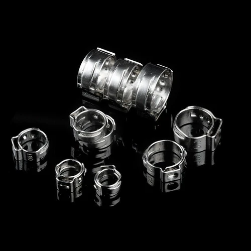 100X Assorted Hose Clamp Stainless Steel Ear Cinch Rings Crimp Pinch Set Pliers - Picture 4 of 21