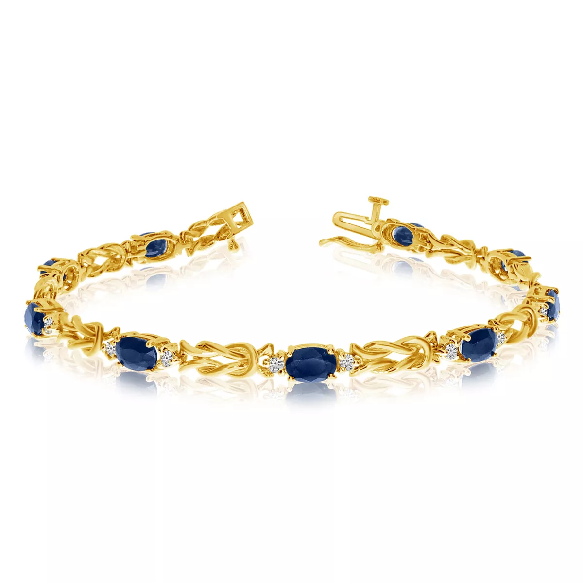 Natural sapphire shop tennis bracelet
