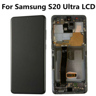 Amoled Fr Samsung Galaxy S20 Ultra G988 LCD Display Touch Screen Digitizer Frame