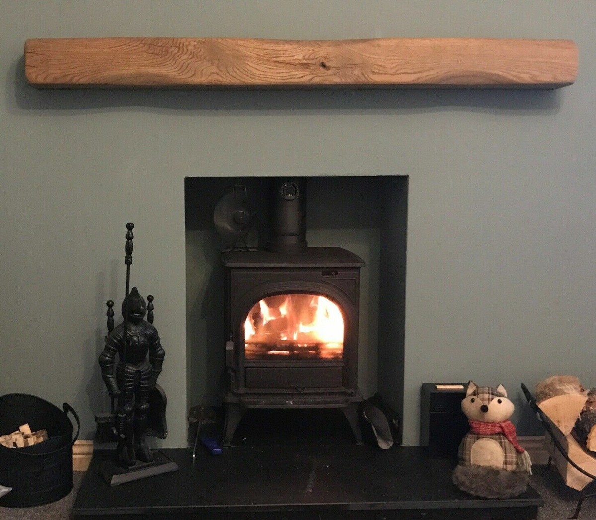 SOLID OAK FIREPLACE MANTEL BEAM MANTELPIECE Wood Lintel Log Burner Mantle  Shelf | eBay