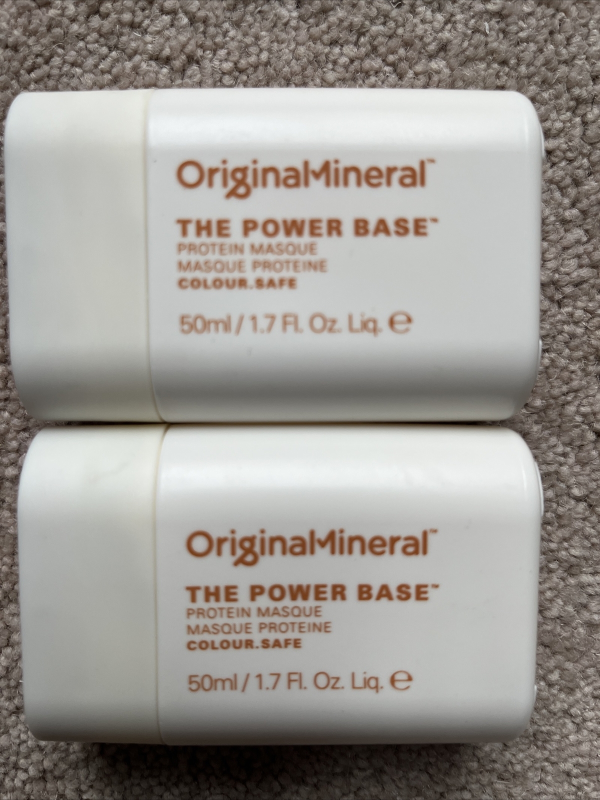 2 x 50ml Original Mineral The Power Base Protein Masque Masques. New. Free P&P
