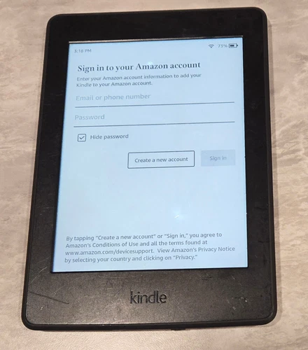 Amazon Kindle Paperwhite 3rd (7th Generation) Wi-Fi, Black, [Grade D]
