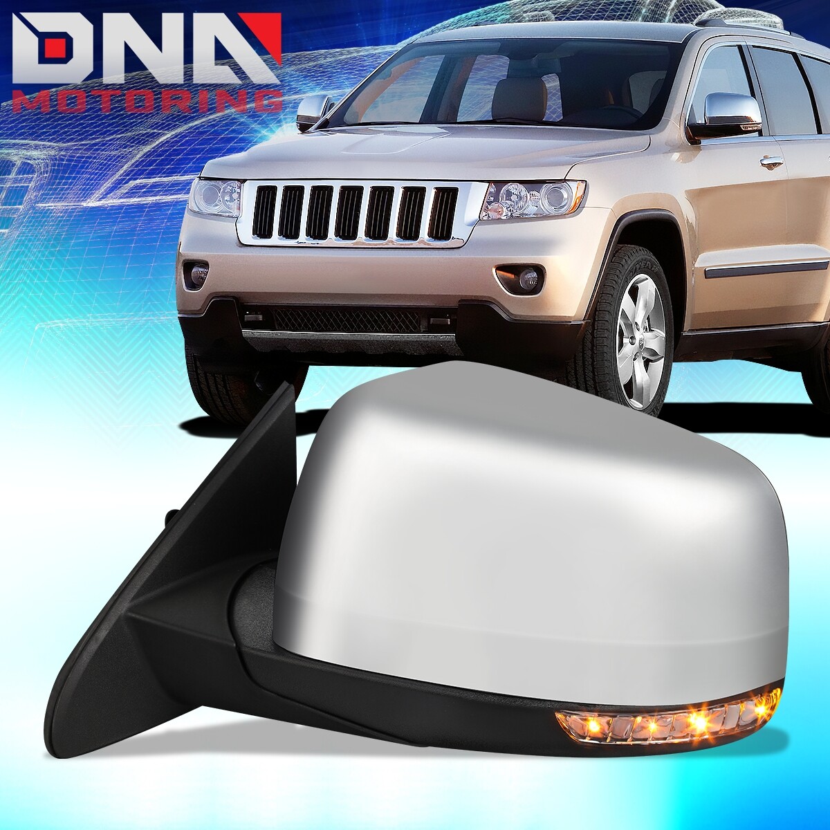 Kool Vue Heated Mirror for 2011-2018 Jeep Grand Cherokee Kool Vue Heated Mirror for 2011-2018 Jeep Grand Cherokee
