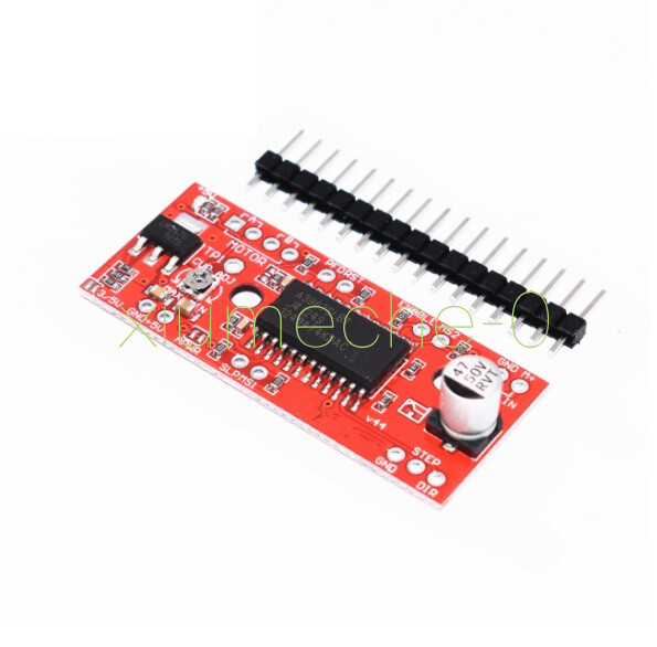 KOOBOOK 5Pcs A3967 EasyDriver Shield Stepper Motor Driver For Arduino, Supports 4/6/8 Wire Stepper, Microstepping (Full To 1/8), Adjustable Current (150mA-750mA), 7V-30V Supply
