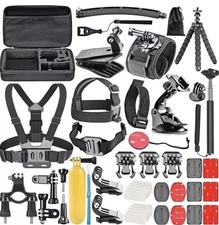 Neewer 50 in-1 Essential Outdoor Sport Accessory Kit for GoPro Hero