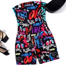 Coolane Letter Graphic Tube Romper - 12