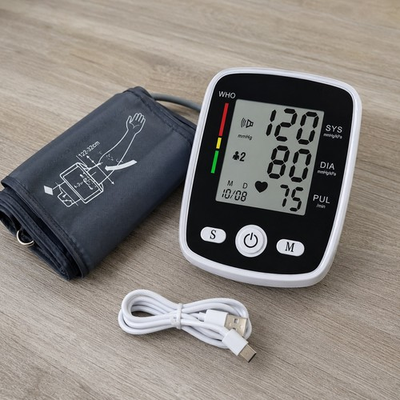 #ad Automatic Upper Arm Blood Pressure Monitor Large LCD 2 User Memory USB C $22.89