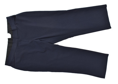 Croft & Barrow Women's 20WS Curvy Straight Mid Rise Navy Blue Stretch Pants NEW