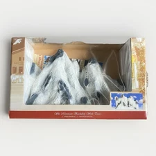 NIB 1999 Lemax Ski Mountain Backdrop Christmas Village Accessory 12.5" x 10" New