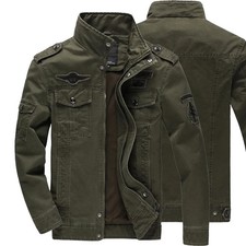 2024 New Cotton Jacket Men's Wild Hunting Windproof Multi-Pocket Work Jacket Aut