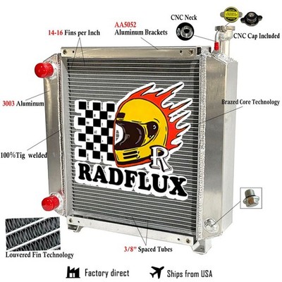 Radiator Fits Ford/New Holland TC35 TC40 TC40DA TC40D/Case IH D40 D35 DX35 DX40