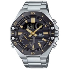 Casio Edifice Silber Herren Armbanduhr ECB-10DB-1A9EF
