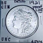 1921 BU GEM MORGAN SILVER DOLLAR UNC MS+++ U.S. MINT RARE COIN 2544 — photo 1