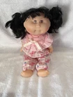 Cabbage Patch Mattel Doll With Hard Vinyl Body & Face Black Silky Hair 17 In