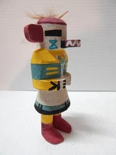 VINTAGE / ANTIQUE HOPI PUEBLO INDIAN ALL WOOD  STIFF ARM KACHINA DOLL / CARVING