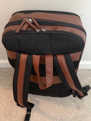 Stylish Brown Leather Backpack | eBay
