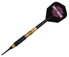 Harley-Davidson EVO Pink Bar Shield 18 gr. Soft Tip Darts - Brass Barrels